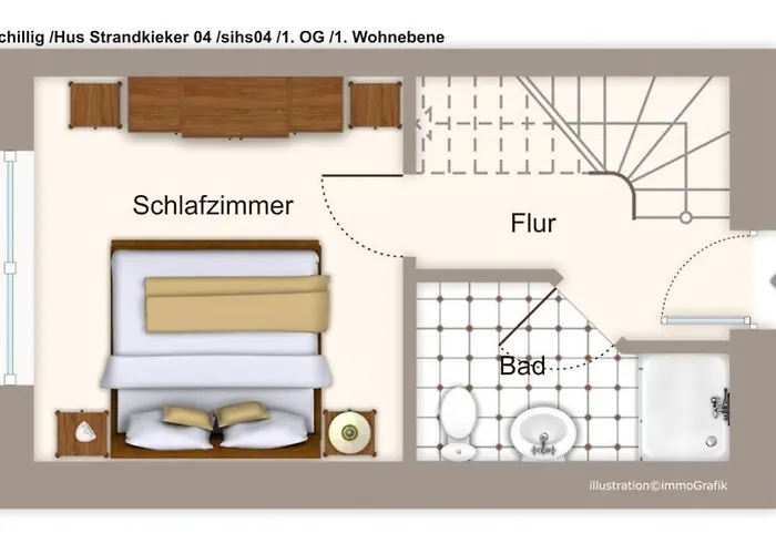 아파트 Hus Strandkieker Hus Strandkieker 04 쉴리그